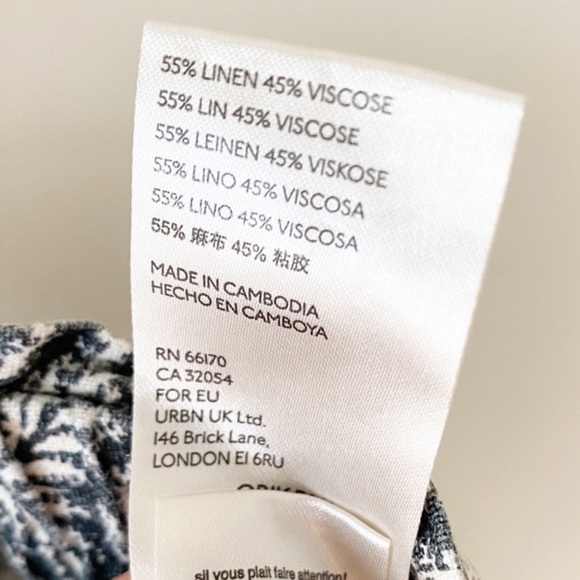 Anthropology cargo style pants linen blend - Picture 6 of 6